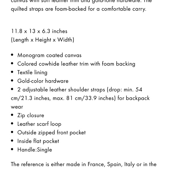 NEW MODEL! Full inclusion! LV Palm Springs Backpack! - Picture 11 of 17